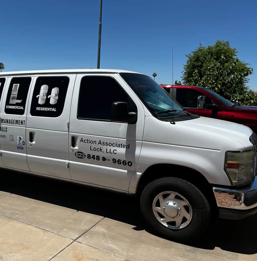 action associated locksmith van