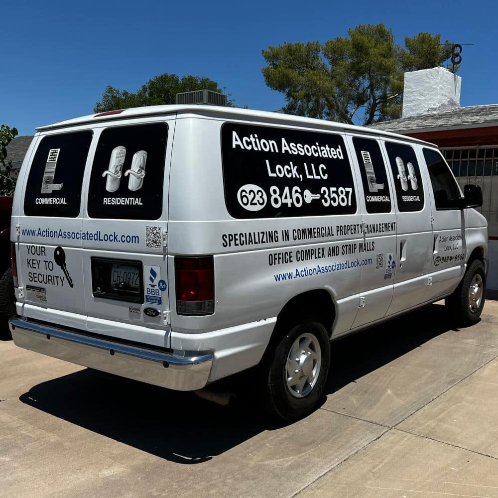 Action Associated Locksmith in Phoenix van.